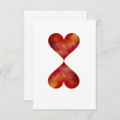 Hearts Postkarte (Vorne/Hinten)