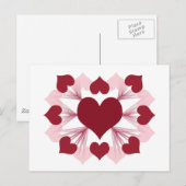 Hearts Postkarte (Vorne/Hinten)