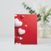 hearts postkarte (Stehend Vorderseite)