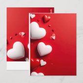 hearts postkarte (Vorne/Hinten)