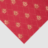 Hearts Queen Wonderland Alice Red Tissue Seidenpapier (Ausschnitt)