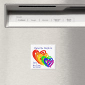 Hearts Rainbow Magnet (In Situ (Geschirrspüler))
