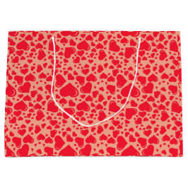 Hearts Red Big Little Valentine's Day Große Geschenktüte