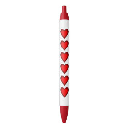 Hearts Red Brown Liebe Valentinstag Kugelschreiber