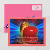 Hearts Red Dance Peace Liebe Party Destiny Postkarte (Vorne/Hinten)