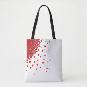Hearts Red Liebe Valentine Tasche (Vorderseite)
