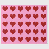Hearts ~ Roll Gift Wrapping Paper FARBE CHANGE Geschenkpapier (Flach)