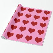 Hearts ~ Roll Gift Wrapping Paper FARBE CHANGE Geschenkpapier (Ungerollt)