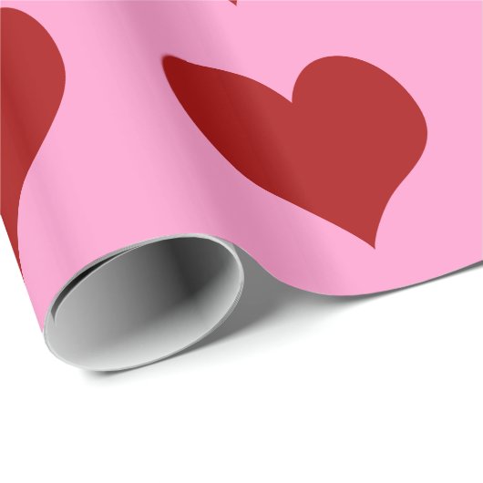 Hearts ~ Roll Gift Wrapping Paper FARBE CHANGE Geschenkpapier (Rolleneckpunkt)