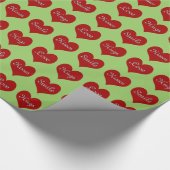 Hearts ~ Roll Gift Wrapping Paper FARBE CHANGE Geschenkpapier (Ecke)