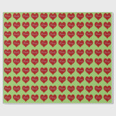 Hearts ~ Roll Gift Wrapping Paper FARBE CHANGE Geschenkpapier (Flach)