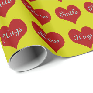 Hearts ~ Roll Gift Wrapping Paper FARBE CHANGE Geschenkpapier
