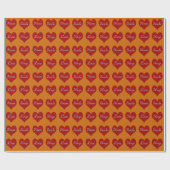 Hearts ~ Roll Gift Wrapping Paper FARBE CHANGE Geschenkpapier (Flach)