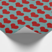 Hearts ~ Roll Gift Wrapping Paper FARBE CHANGE Geschenkpapier (Ecke)