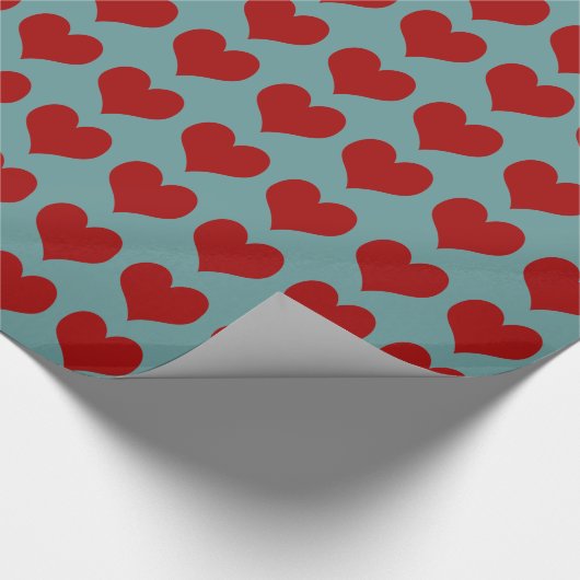 Hearts ~ Roll Gift Wrapping Paper FARBE CHANGE Geschenkpapier (Ecke)