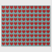 Hearts ~ Roll Gift Wrapping Paper FARBE CHANGE Geschenkpapier (Flach)