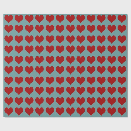 Hearts ~ Roll Gift Wrapping Paper FARBE CHANGE Geschenkpapier (Flach)