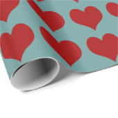 Hearts ~ Roll Gift Wrapping Paper FARBE CHANGE Geschenkpapier (Rolleneckpunkt)