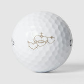 Hearts Rosary Golf Balls Golfball (Vorderseite)