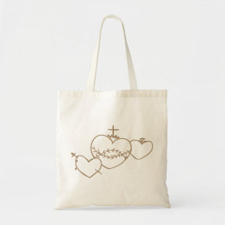 Hearts Rosary Tote Bag Tragetasche