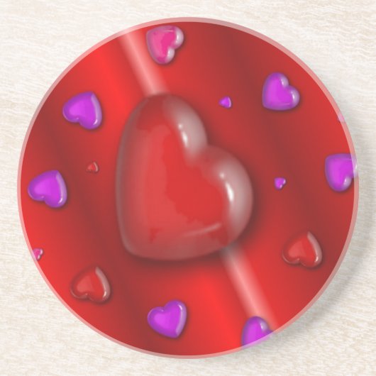 Hearts Sandstone Untersetzer (Vorne)
