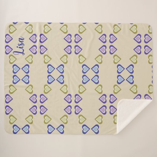 Hearts Sherpadecke (Vorderseite (Horizontal))