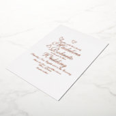 Hearts Skript Hochfahren gepresst Folieneinladung (Gedreht)