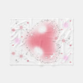 Hearts & Sparkles Baby Fleecedecke (Vorderseite (Horizontal))