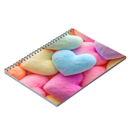 Hearts Spiral Notebook Notizblock (Linke Seite)