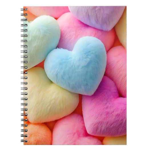 Hearts Spiral Notebook Notizblock (Vorderseite)
