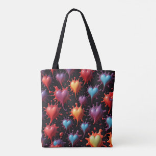 Hearts Splash Art Tasche