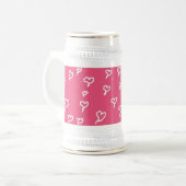 Hearts Stein Bierglas (Vorderseite Links)