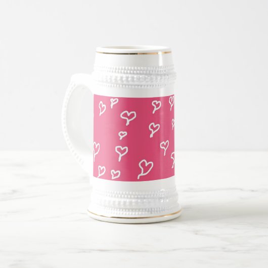 Hearts Stein Bierglas (Vorderseite Links)