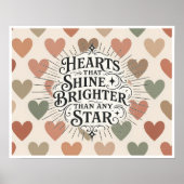 Hearts That Shine Brighter Than Any Star Poster (Vorne)