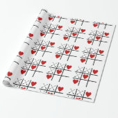 Hearts Tic Tac Toe Geschenkpapier (Ungerollt)
