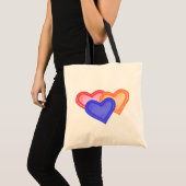 Hearts Trio Bag Tragetasche (Vorderseite (Produkt))