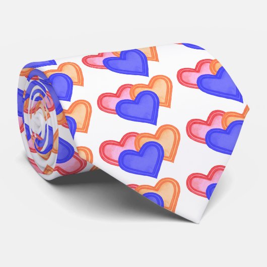 Hearts Trio Krawatte (Gerollt)