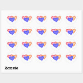 Hearts Trio Stickers (Blatt)