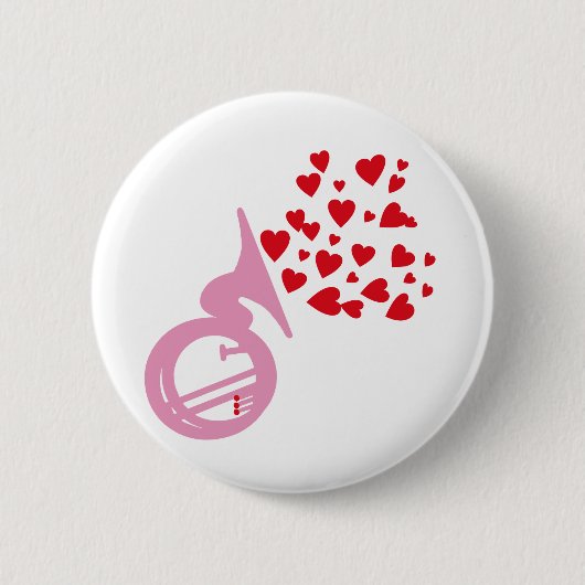 Hearts Tuba Button (Vorderseite)