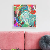 Hearts und Paisley Leinwanddruck (Insitu (Wohnzimmer))