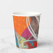 Hearts und Paisley Pappbecher (Rückseite)