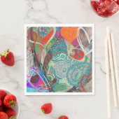 Hearts und Paisley Serviette (Beispiel)