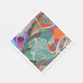 Hearts und Paisley Serviette (Ecke)