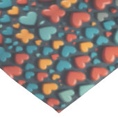 Hearts Valentine Art Tischdecke (Schrägansicht)