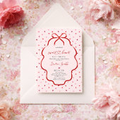 Hearts Valentine Baby Shower Invitation Einladung