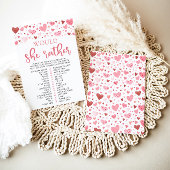 Hearts Valentine wollte eher Baby Shower Game Einladung