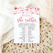 Hearts Valentine wollte eher Baby Shower Game Einladung