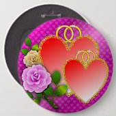 Hearts Valentine's Day-20362 Button (Vorne & Hinten)