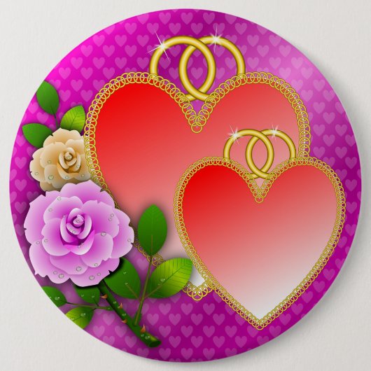 Hearts Valentine's Day-20362 Button (Vorderseite)