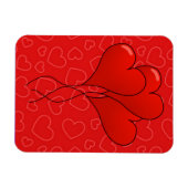 Hearts Valentine's Day Premium Flexi Magnet (Horizontal)